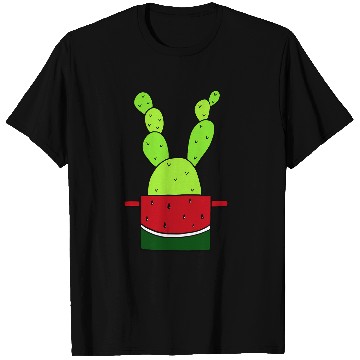 Discover Watermelon Pot Cactus T-Shirts