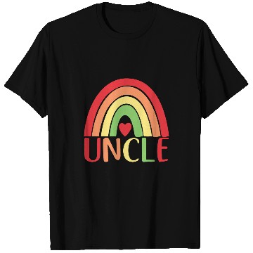 Discover Mens Boho Rainbow Flag Art Boho Border Style Lover Uncle Pride T-Shirts