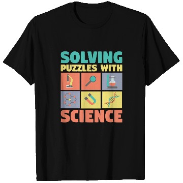 Discover Solving Puzzles with Science Physics Chemist Geek T-Shirts