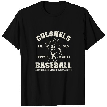 Discover vintages Louisville Kentucky Baseball Colonels T-Shirts