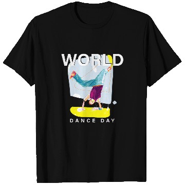 Discover World Dance Day Ballerina Shoes T-Shirts