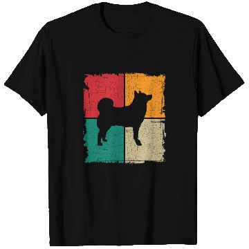 Discover Norwegian Elkhound Retro vintages 70s 80s Style 2 T-Shirts