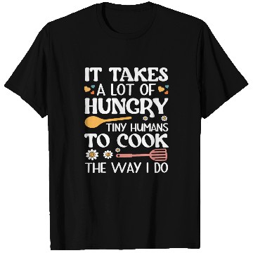 Discover Funny Lunch Lady Hungry Tiny Humans School Cafeteria Worker T-Shirts