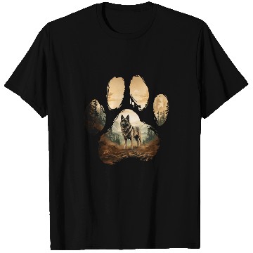 Discover Norwegian Elkhound Mountain Paw Design Dog Mom Dad T-Shirts