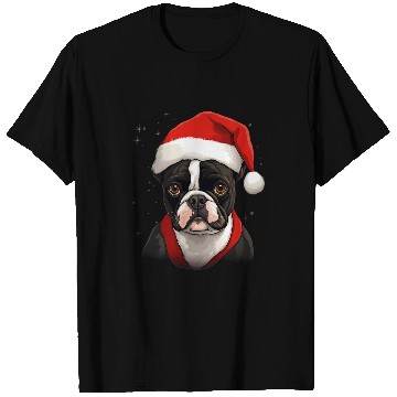 Discover Merry xmass Boston Terrier Dog Christmas T-Shirts