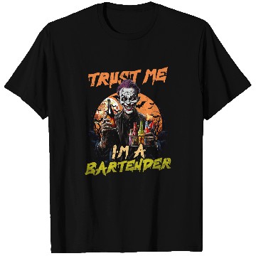 Discover Trust Im Bartender Design Halloween Barkeeper T-Shirts