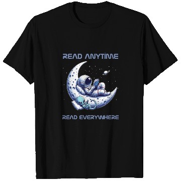 Discover Moon Swing Astronaut 2Alien Reading Book 2Space Lovers T-Shirts
