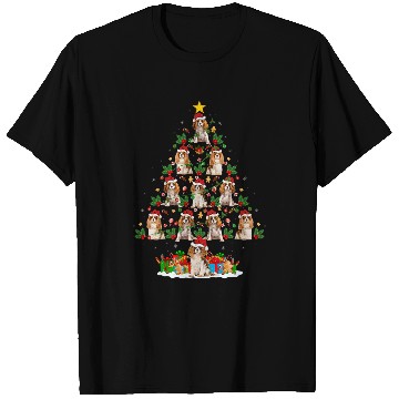 Discover xmass Lights Cavalier King Charles Spaniel Dog Christmas Tree T-Shirts