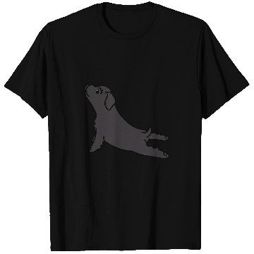 Discover Yoga Newfoundland Dog T-Shirts