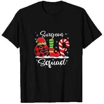 Discover Surgeon Elf Squad Christmas Doctor Matching T-Shirts