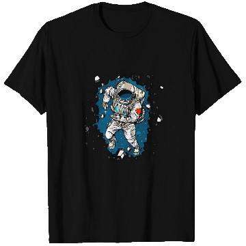 Discover NASA Space Astronaut vintages Faded Breakout Cracked Poster T-Shirts