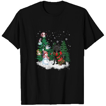 Discover Schipperke Dog Christmas Snowman xmass Tree Pajama T-Shirts