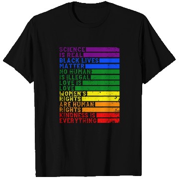 Discover vintages Retro Science Is Real Black Lives Matter Pride LGBT T-Shirts