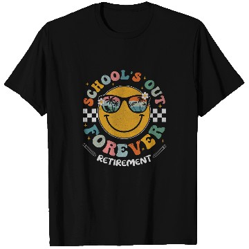 Discover Retired Teacher 2024 Schools Out Forever Teacher Retirement T-Shirts