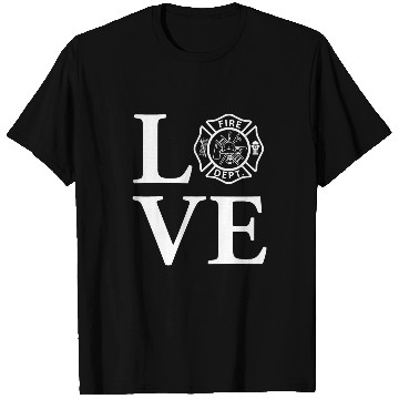 Discover Love Fires Department Logo Uniform Fireman Symbol Firefighter T-Shirts