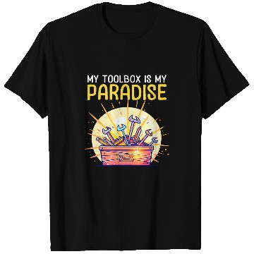 Discover My Toolbox is My Paradise Design Car Mechanic T-Shirts