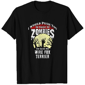 Discover Zombies Wire Fox Terrier Spooky Halloween T-Shirts