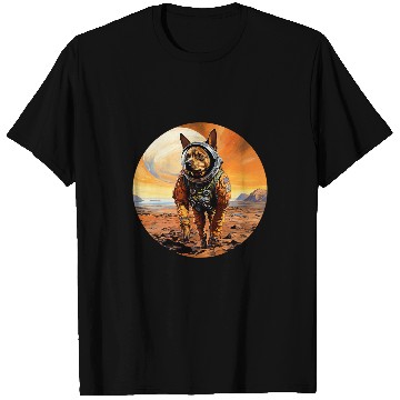 Discover Miniature Pinscher Mars Funny Dog Astronaut T-Shirts