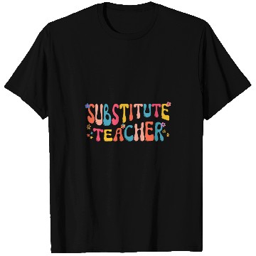 Discover Groovy Substitute Teacher Retro Teacher Back To School T-Shirts