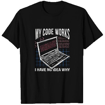 Discover My Code Work No Idea Why Coding Programmer Nerd Software T-Shirts