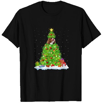 Discover xmass Lights Cavalier King Charles Spaniel Dog Christmas Tree 2 T-Shirts