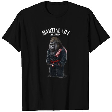 Discover Gorilla Judo Karate Master in Black Judogi T-Shirts