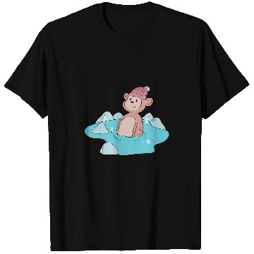 Discover Monkey Ice Bathing Trend Hobby T-Shirts