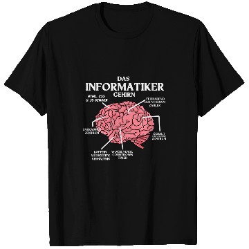 Discover The computer scientist brain for programmers coders and nerds T-Shirts