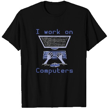 Discover Binary Coding Programmer I Work On Computers Binary Code T-Shirts