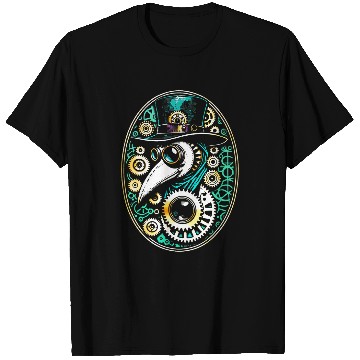 Discover vintages Gear Enthusiast Retro Steampunk Plague Doctor T-Shirts