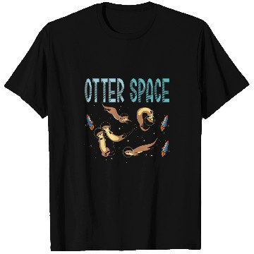 Discover Otter Space Animal Astronaut Science Astronomy T-Shirts