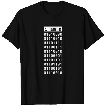 Discover Funny I Am A Programmer In Binary Language Computer Codding T-Shirts