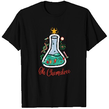 Discover Oh Chemistree Chemist Christmas Tree xmass Funny Nerd 2Geek T-Shirts