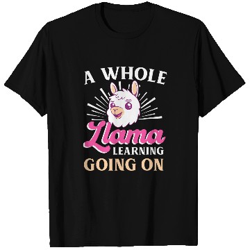 Discover Funny School Learning Llama Pun Teacher Student Joke T-Shirts