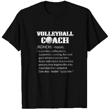 Discover Volleyball Coachs Funny Definition Cool Coaches Meaning T-Shirts
