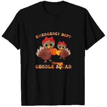 Discover Thanksgiving Emergency Department ER nurses Gooble Squad RN T-Shirts