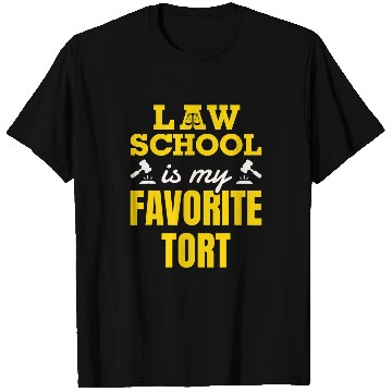 Discover Funny Law School Student Tort Men Women T-Shirts