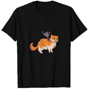 Discover Tabby Red Cat Pilot Riding Aviation Flight Crew Fantasy T-Shirts