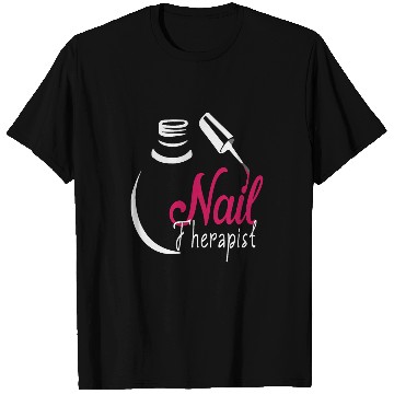 Discover nail therapist Tech boss technician certified Nail Polish T-Shirts
