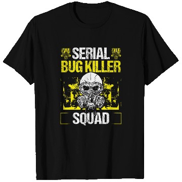 Discover Pest Control Worker Serial Bug Killer Squad Animal Control T-Shirts