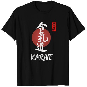 Discover Karate Japanese Calligraphy Martial Arts Group Design T-Shirts