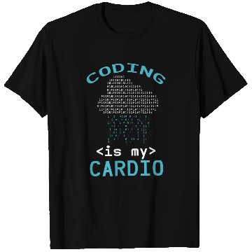 Discover Binary Coding Programmer Coding Is My Cardio Binary Code T-Shirts