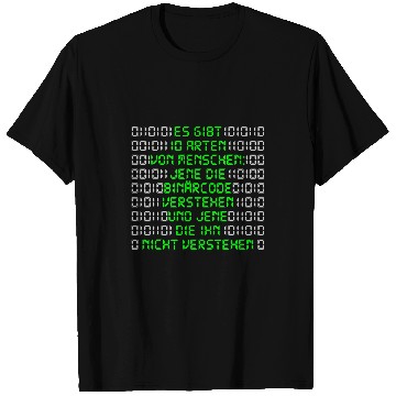 Discover Informative programmer binary code funny saying nerd T-Shirts