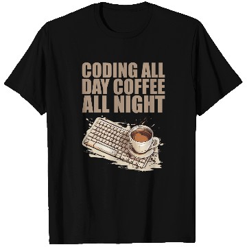 Discover caffeines Coder Software Developer Engineer Coffee Programmer 3 T-Shirts