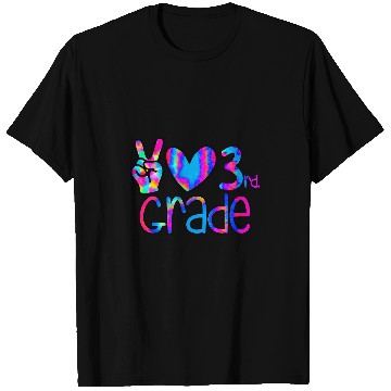 Discover Peace love third 3rd grade teacher student school class T-Shirts