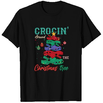 Discover Around The Christmas Tree Funny nurses Slippers Tree Tee T-Shirts