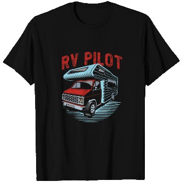 Discover Camping Motorhomes Campervan RV Pilot T-Shirts