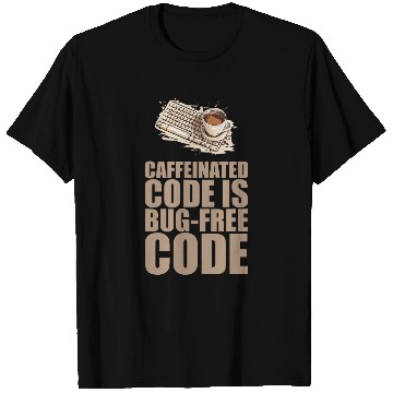 Discover caffeines Coder Software Developer Engineer Coffee Programmer 5 T-Shirts