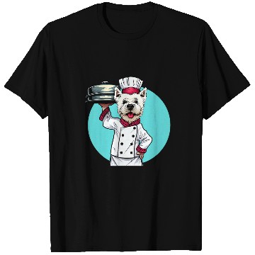 Discover West Highland White Terrier Chef Funny Dog Cooking T-Shirts