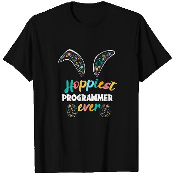 Discover Hoppiest Programmer Ever Funny Programmer Easter Matching T-Shirts